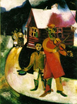 Marc Chagall Painting - The Contemporary Violinist Marc Chagall